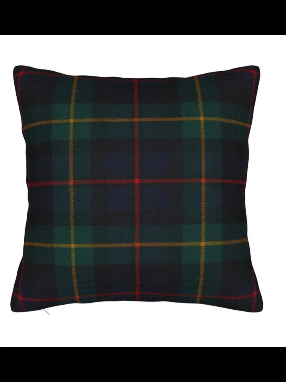 Plaid Green & Black  Throw Pillow - Beautiful